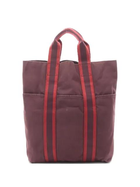 2000s Fourre Tout striped tote bag by HERMES 