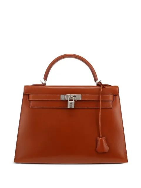 2001 Kelly 32 leather tote bag by HERMES 
