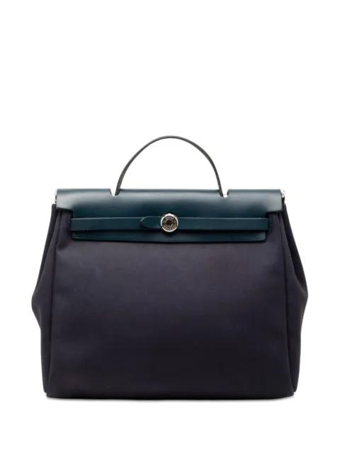 2001 Toile Herbag PM satchel by HERMES 