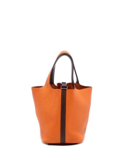 2003 Bicolor Clemence Picotin 18 handbag by HERMES 