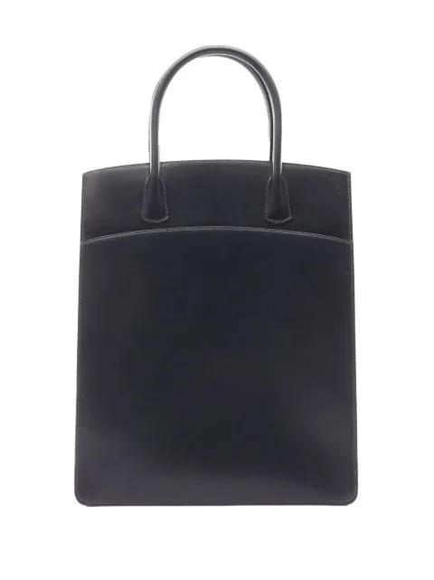 2003 Box Calf White Bus Up tote bag by HERMES 
