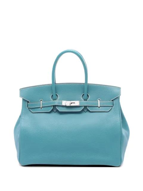 2004 35 Birkin Blue Jean tote bag by HERMES 
