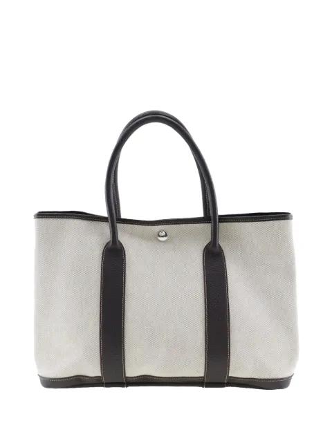 2004 Toile and Negonda Garden Party 36 tote bag by HERMES 