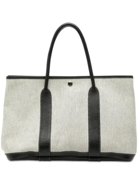 2004 Toile and Negonda Garden Party 36 tote bag by HERMES 