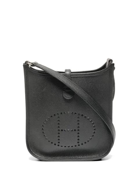 2005 TPM Evelyn perforated leather cross body bag by HERMES 
