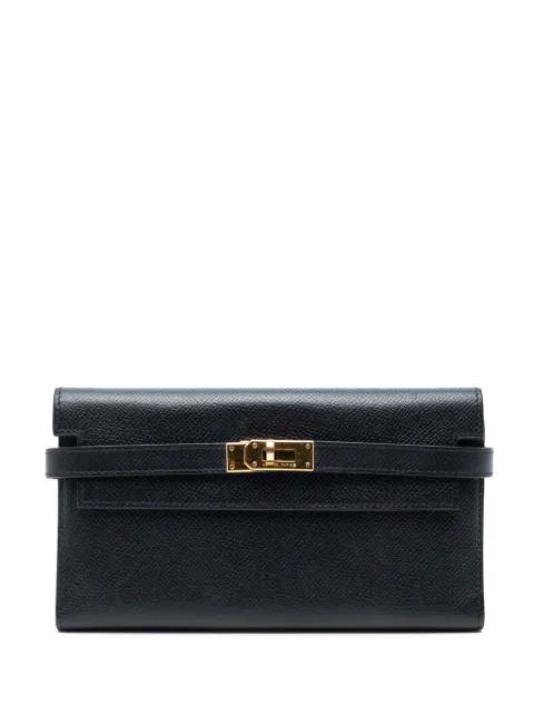 2010 Epsom Kelly To Go Wallet crossbody bag by HERMES 