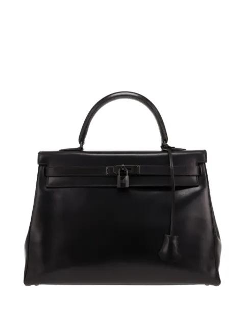 2010 Kelly So Black leather handbag by HERMES 