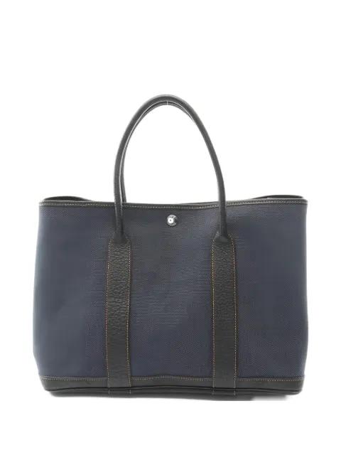 2012 Garden Party PM leather-trim tote bag by HERMES 