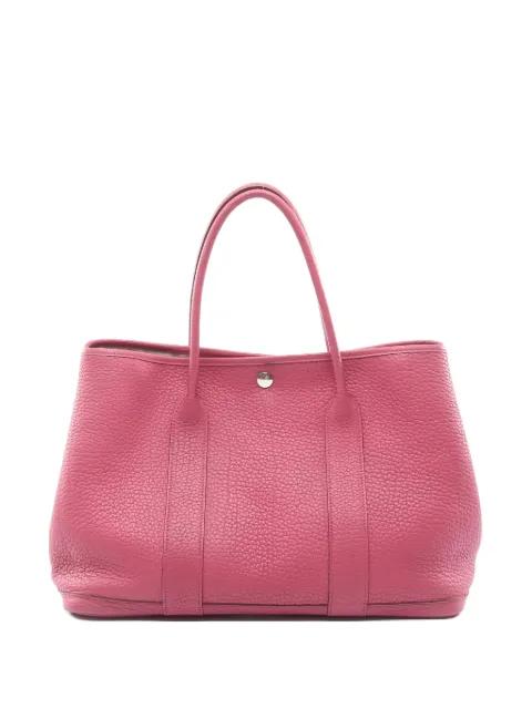 2012 PM Garden Party leather tote bag by HERMES 