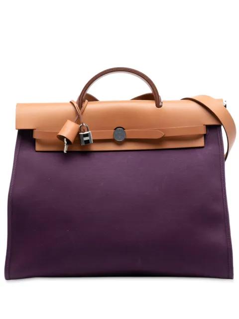 2012 Toile Verso Herbag Zip 39 satchel by HERMES 