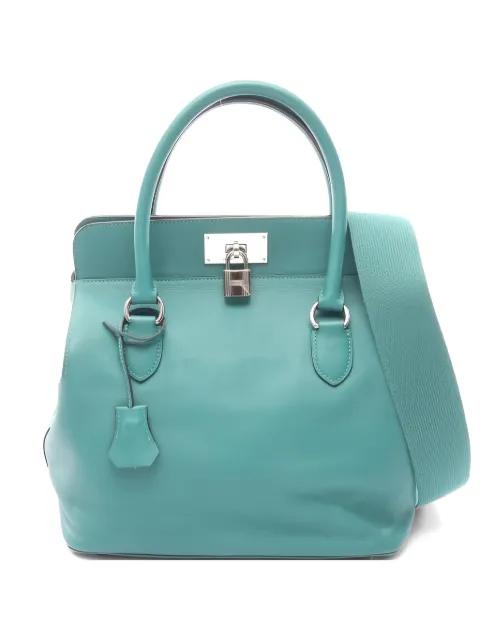 2014 26 Toolbox Malachite tote bag by HERMES 