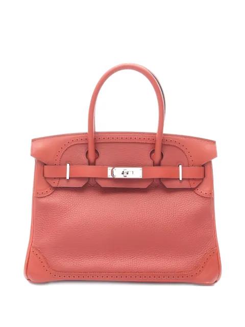2014 Birkin 30 perforated leather tote bag by HERMES 