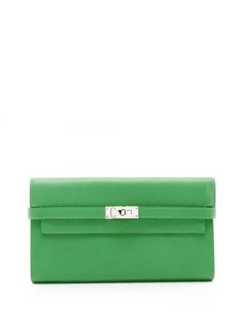 2014 Epsom Kelly To Go Wallet crossbody bag by HERMES 