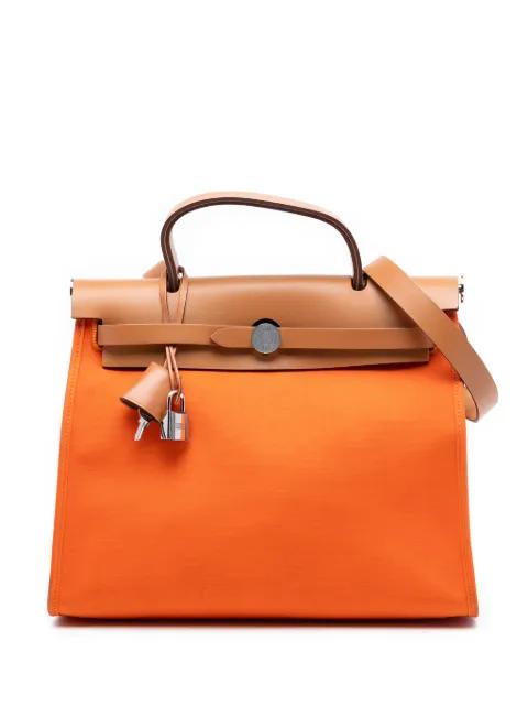 2015 Toile Herbag Zip 31 satchel by HERMES 