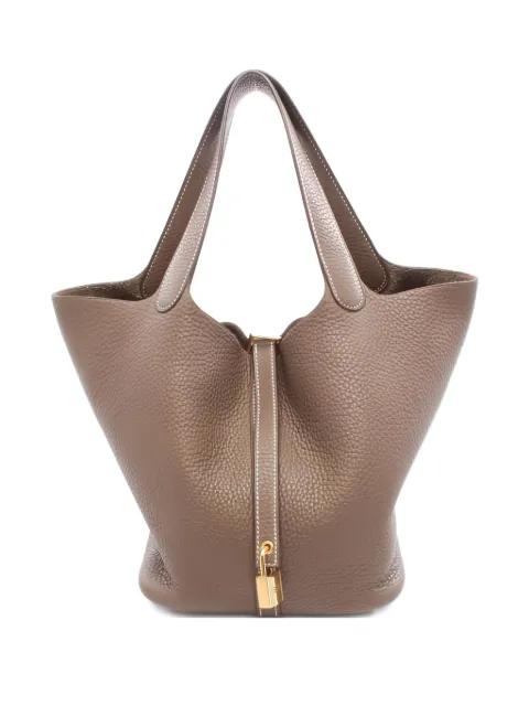 2018 Picotin Lock 22 leather tote bag by HERMES 