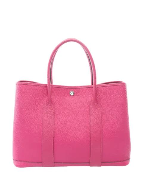 2018 Toile Officier and Vache Country Garden Party 30 tote bag by HERMES 