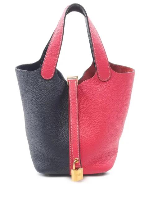 2019 Bicolor Clemence Picotin Lock 18 handbag by HERMES 