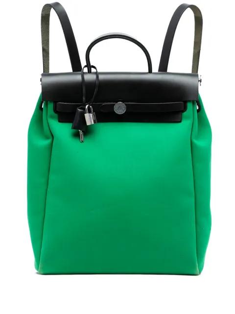 2019 Toile Herbag A Dos Zip Retourne backpack by HERMES 