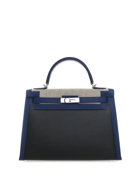 2019 Tricolor Swift and Toile H Berline Kelly II Sellier 32 satchel by HERMES 