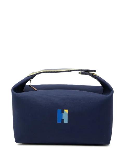 2020-2026 Large Toile Bride A Brac H Pavillon Case vanity bag by HERMES 