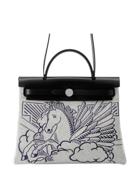 2020 Toile and Vache Hunter Pegase Pop Herbag Zip 31 satchel by HERMES 