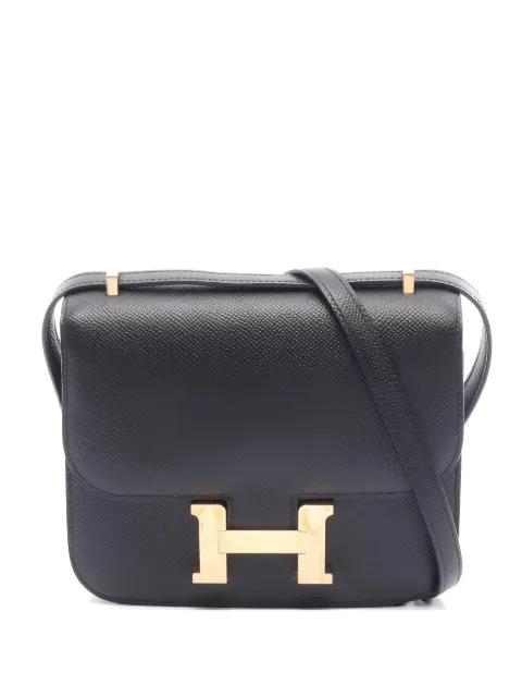 2020 mini Constance 3 textured-leather shoulder bag by HERMES 
