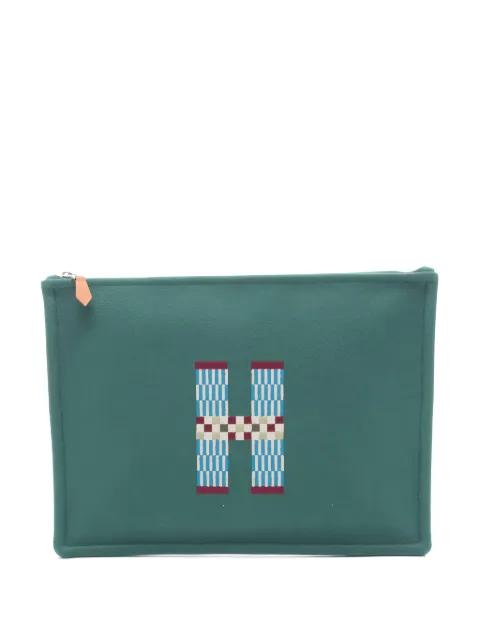 2020s Flat H Natte clutch bag by HERMES 