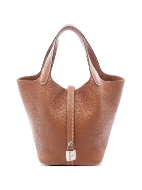 2021 PM Picotin Lock Clemence-leather tote bag by HERMES 