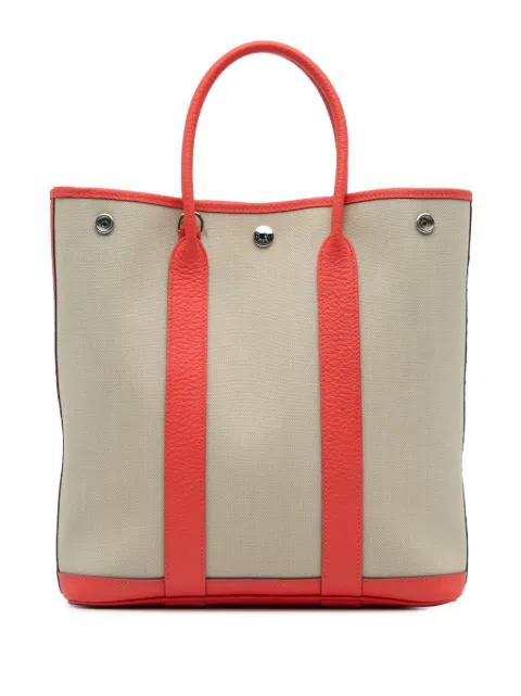 2021 Toile Garden Party File 28 satchel by HERMES 