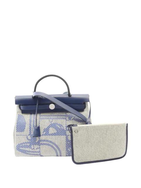 2021 Toile H and Vache Hunter Brides de Gala Herbag Zip 31 satchel by HERMES 