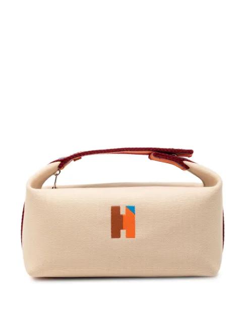 2023-2025 Small Toile Bride A Brac H Pavillon Case vanity bag by HERMES 