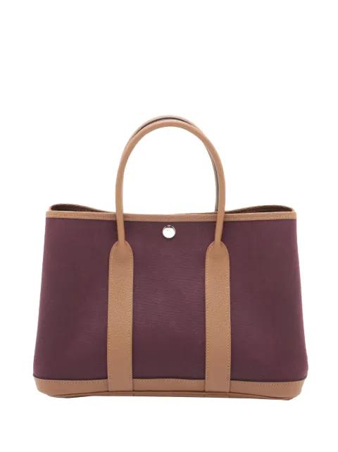 2023 Toile Militaire and Negonda Garden Party 30 tote bag by HERMES 