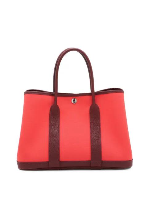 2023 Toile Militaire and Negonda Garden Party 30 tote bag by HERMES 