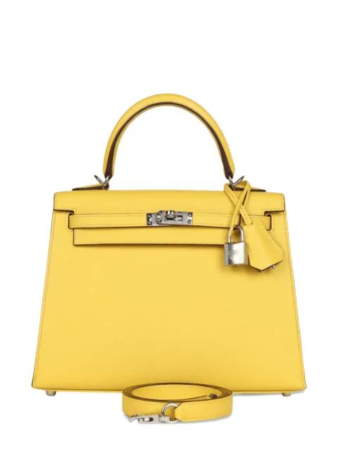 2024 Kelly 25 Sellier Epsom palladium-hardware tote bag by HERMES 