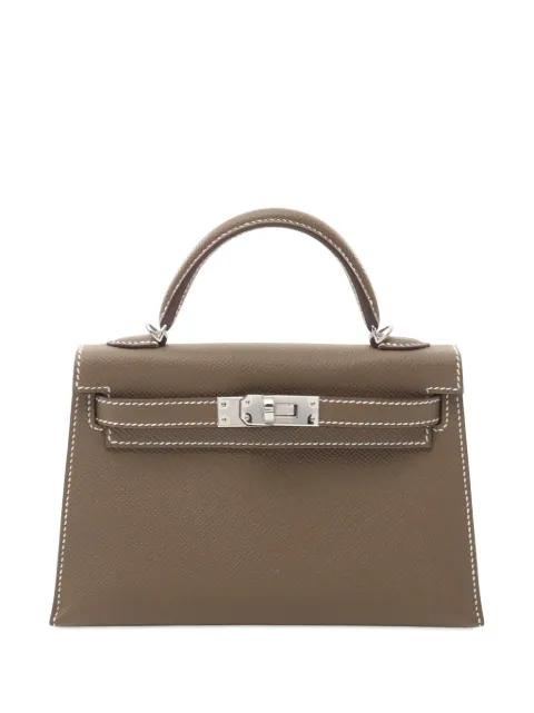 2024 Mini Epsom Kelly II Sellier handbag by HERMES 