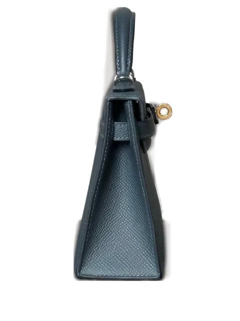 2024 mini Kelly Sellier 20 Epsom electrum-hardware tote bag by HERMES 
