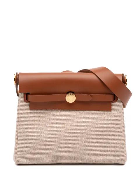 2025 Military Toile and Vache Hunter Herbag Zip 20 crossbody bag by HERMES 