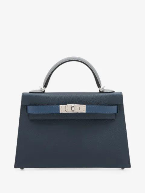 2025 Mini Tricolor Epsom Kelly II Sellier 20 satchel by HERMES 