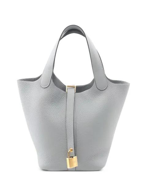 2025 PM Picotin  Lock Gris Pantin tote bag by HERMES 