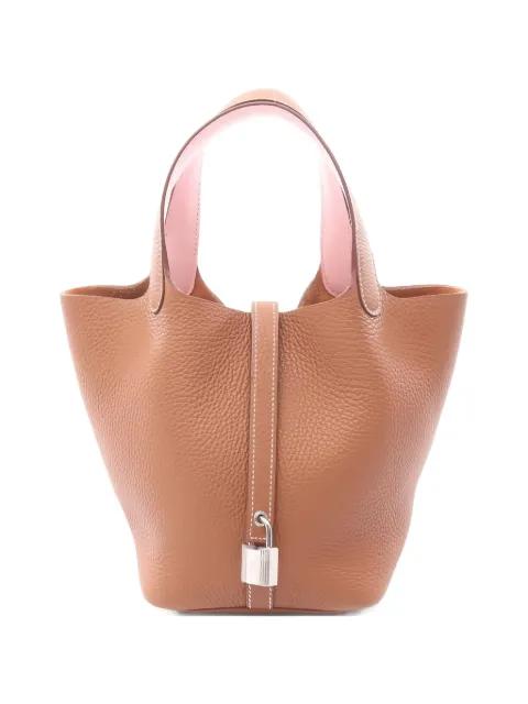 2025 PM Picotin Lock leather tote bag by HERMES 
