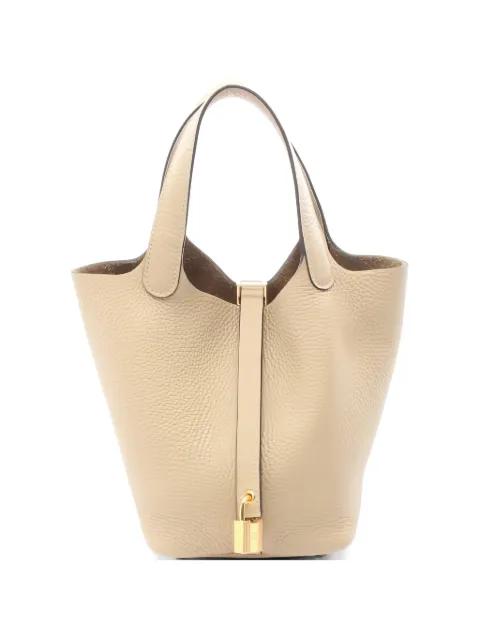 2025 leather lock handbag by HERMES 