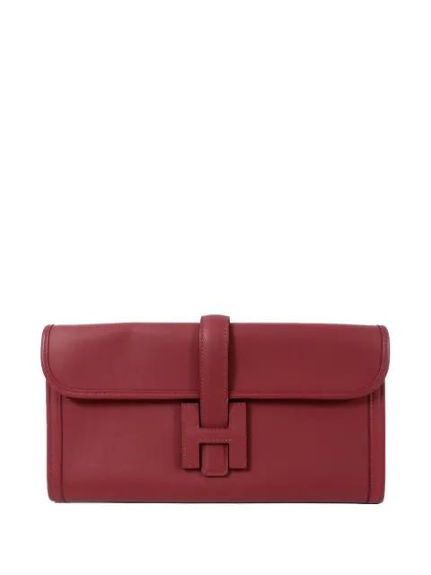 2026 Jige Elan 29 Swift leather clutch bag by HERMES 