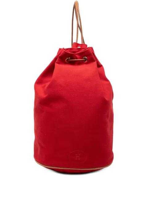 20th Century Toile Polochon Mimile backpack by HERMES 