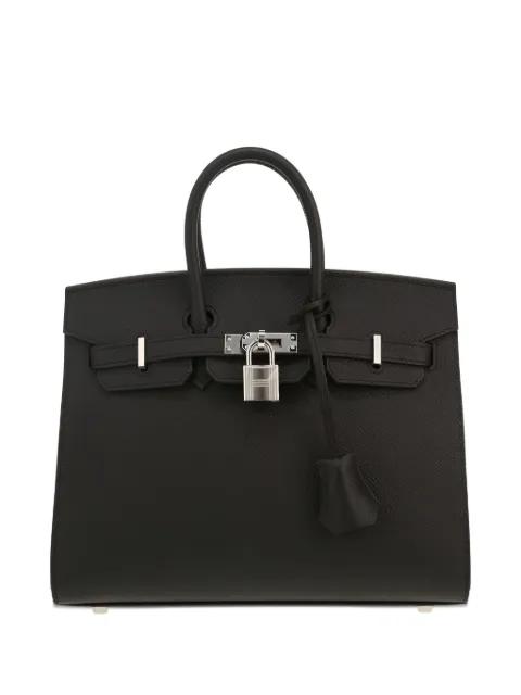 Birkin 25 leather handbag by HERMES 