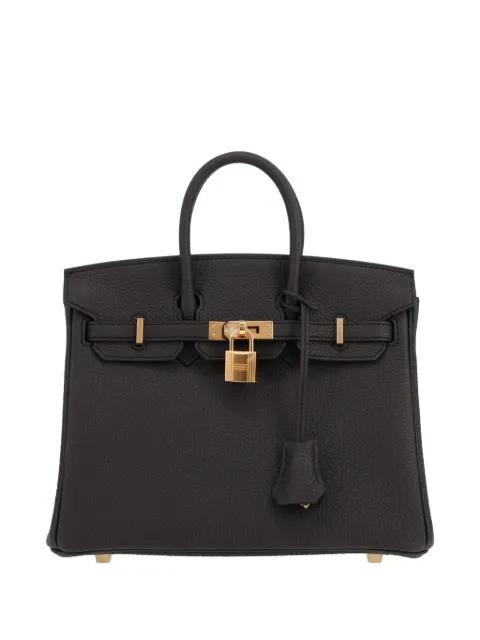 Birkin 25 leather handbag by HERMES 
