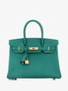 Birkin Handbag Malachite Epsom with Gold Hardware 30 tote bag by HERMES Birkin Handbag Malachite Epsom with Gold Hardware 30 tote bag by HERMES