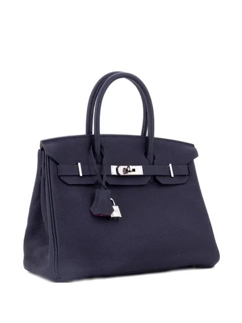 Birkin Handbag Verso Togo with Palladium Hardware 30 tote bag by HERMES Birkin Handbag Verso Togo with Palladium Hardware 30 tote bag by HERMES