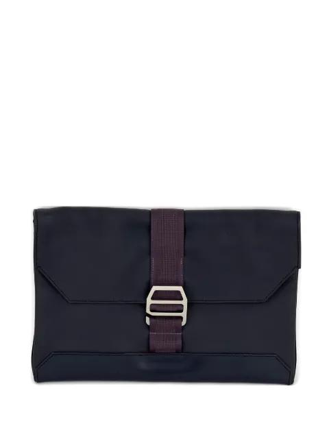 Cityslide flap leather clutch bag by HERMES 