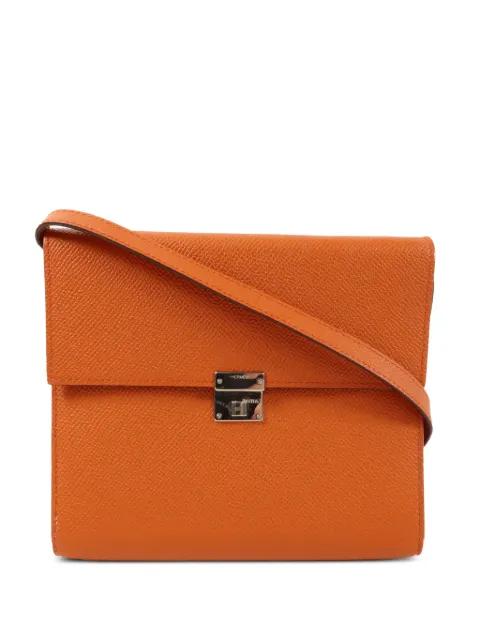 Clic 16 leather shoulder bag by HERMES 