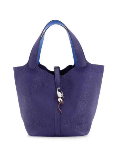 Eclat Picotin Lock Bag Clemence MM bucket bag by HERMES 